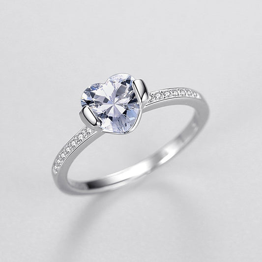 Anillo de Plata 925 Estilo Coreano Lujo Minimalista para Mujer