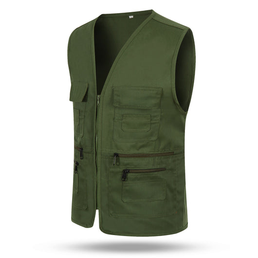 Chaleco Multibolsillos Unisex de Poliéster-Algodón - Image 6