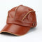Gorra de Béisbol Unisex Cuero Genuino Estilo Coreano para Otoño e Invierno