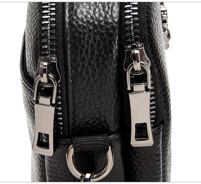 Bolso Bandolera de Cuero Multicapa para Celular y Documentos - Image 17