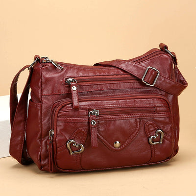 Bolso Bandolera de Lujo Versátil con Diseño Multicapas Espacioso - Image 7