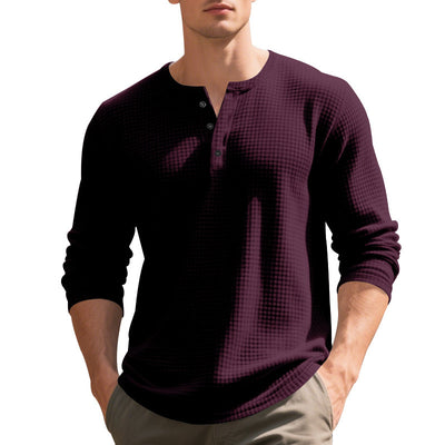 Camiseta Manga Larga Henry Estilo Retro - Image 34