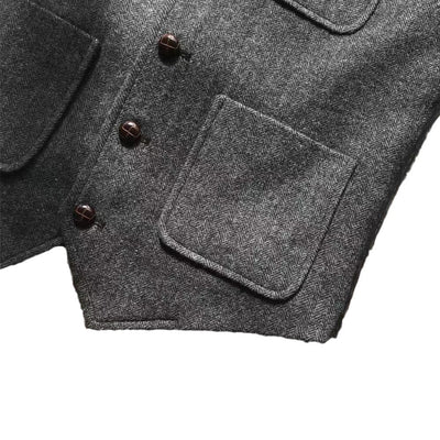 Chaleco de Caza Retro Khaki con Múltiples Bolsillos para Hombre - Image 5