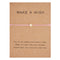 Adjustable Bracelet Paper Card Five Pointed Star Braid Rosado Cross