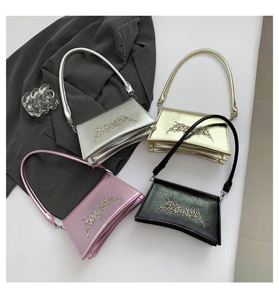 Bolsa Bandolera Diseño Francés con Cadena y Textura Crack - Image 10