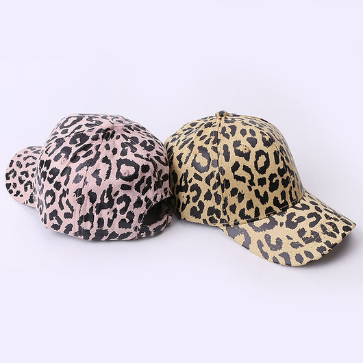 Gorra de Béisbol Estampado Leopardo para Mujer - Protección Solar Outdoor