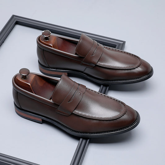 Zapatos de Cuero Minimalistas Estilo Británico para Hombre - Casuales y Formales
