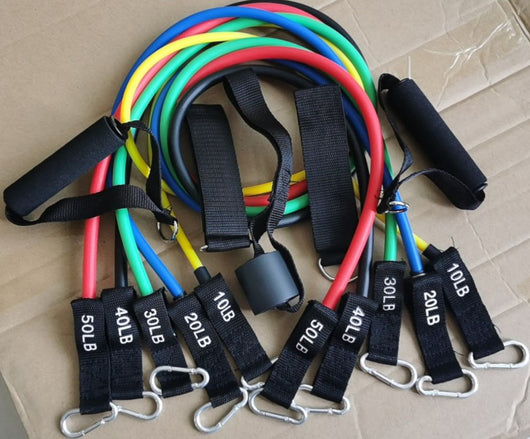Set de 11 Piezas de Bandas Elásticas de Látex TPE para Fitness en Casa - Image 18
