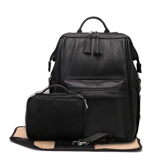 Mochila Maternal de Cuero - Bolso para Mamá Moderno