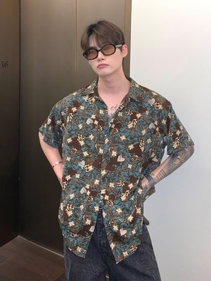 Camisa Suelta de Manga Larga con Solapa para Hombre - Image 5