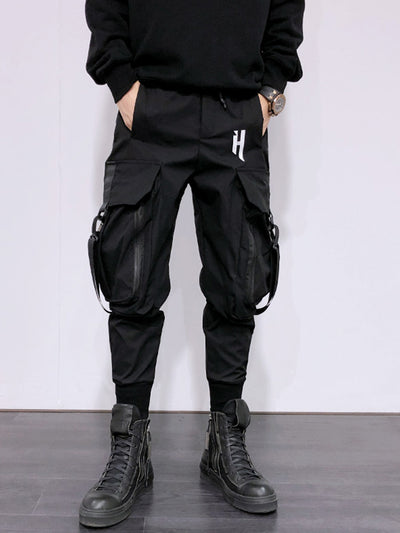 Pantalones Cargo Hip Hop con Bolsillos Funcionales - Image 9