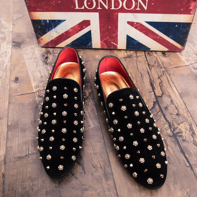 Zapatos Casuales de Gamuza Nobuk Talla Grande con Tachuelas - Image 14
