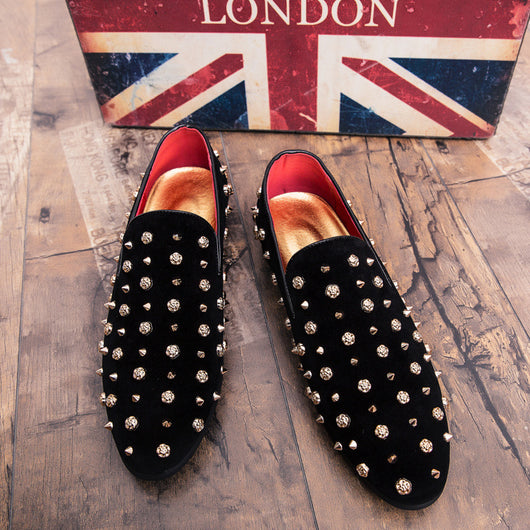 Zapatos Casuales de Gamuza Nobuk Talla Grande con Tachuelas - Image 14