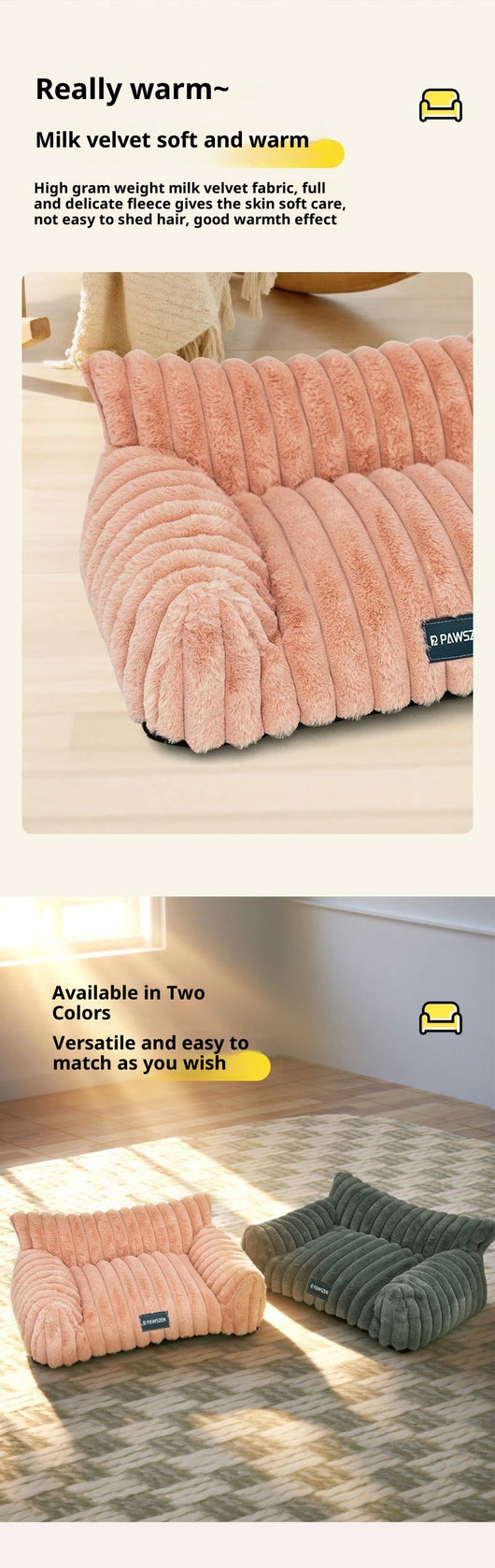 Cama Cómoda para Conejo con Peluche Removible y Lavable - Tamaño Grande - Image 15