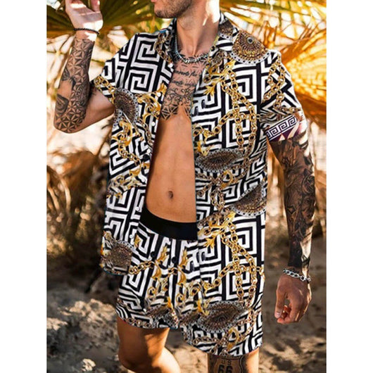 Camisa Estampada de Secado Rápido - Conjunto Casual para Hombre - Image 3
