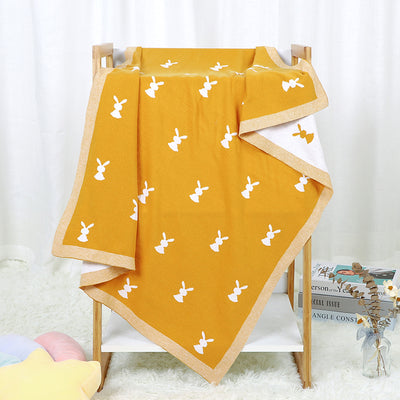 Manta Tejida de Algodón con Diseño Infantil Adorable Protección Contra el Viento - Image 9