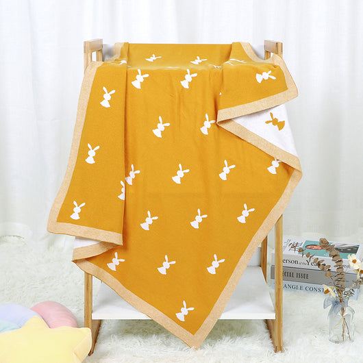 Manta Tejida de Algodón con Diseño Infantil Adorable Protección Contra el Viento - Image 9