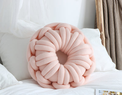 Almohada Anillo Donut para Selfies - Cojín Nudos Decorativo - Image 12
