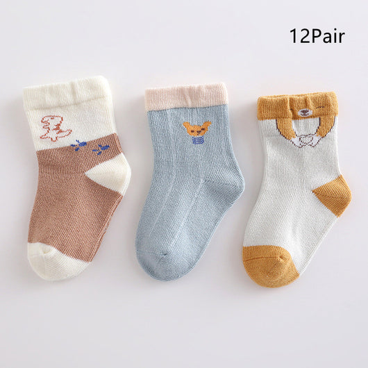 Calcetines de Algodón para Bebé con Animales de Dibujos Animados - Image 14