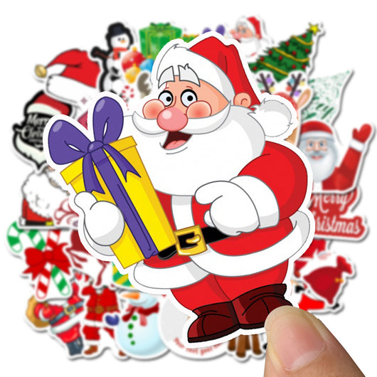 50 Pegatinas Navideñas Impermeables con Diseños Graffiti - Image 5