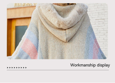 Capa con Capucha Rayada para Otoño e Invierno - Image 16