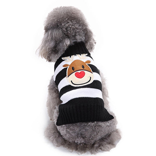 Suéter Navideño para Perros con Patrón de Alce