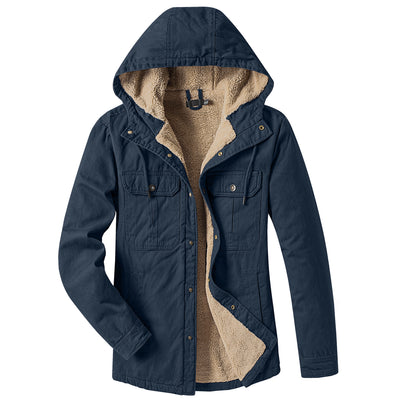Chaqueta Acolchada con Forro Polar - Abrigo Casual con Capucha para Otoño e Invierno - Image 5