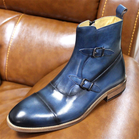 Botas Altas de Cuero para Hombre con Suela Articulada