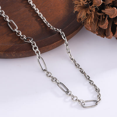 Collar de Plata 925 Cadena Doble Capa con Textura - Diseño Minimalista y Versátil - Image 3