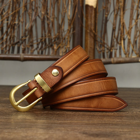 Cinturón de Cuero Genuino para Mujer - Diseño Retro Versátil - Image 30