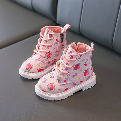 Botas Martin Infantiles Diseño Fresa - Botines Cortos Lindos para Niñas - Image 5