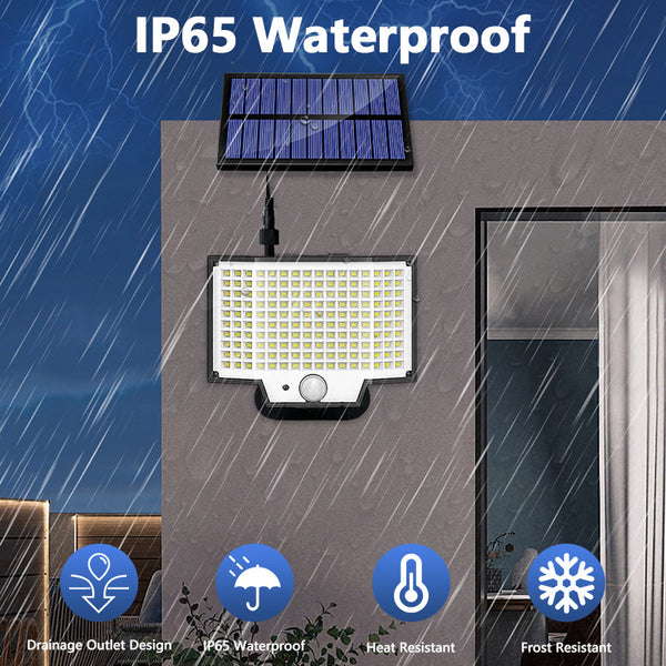 Lámpara Solar LED para Balcón y Jardín con Control Remoto Divisible