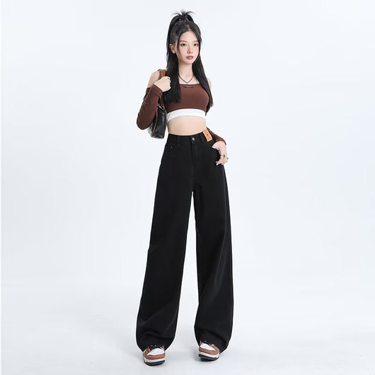 Jeans Rectos Clásicos para Mujer Estilo Americano