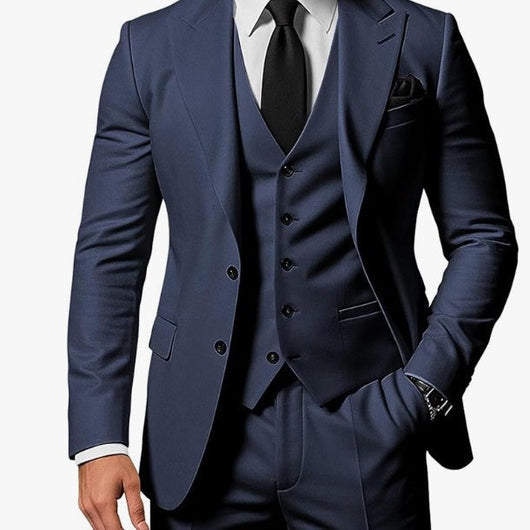 Traje de Negocios Tres Piezas para Hombre - Image 17