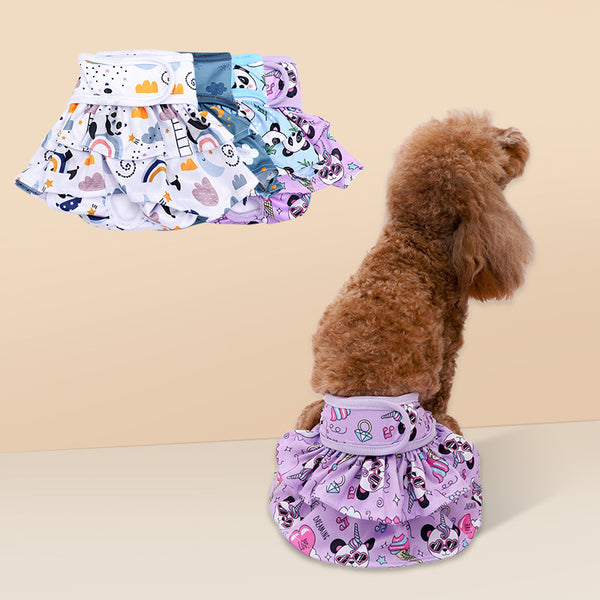 Pantalones Sanitarios Lavables para Perras - Protección Menstrual Cómoda