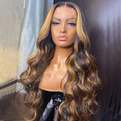 Peluca Larga Rizada Degradado Negro a Castaño - Image 5
