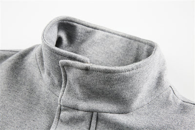 Abrigo de Lana Grueso con Cuello Alto Retro - Acolchado de Algodón para Hombre - Image 15