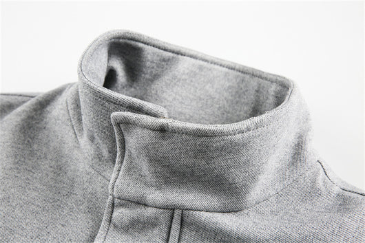 Abrigo de Lana Grueso con Cuello Alto Retro - Acolchado de Algodón para Hombre - Image 15
