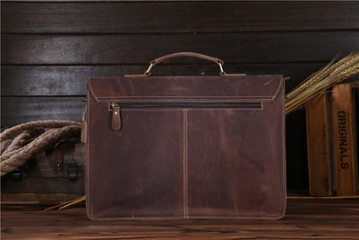 Bolso Messenger de Cuero Crazy Horse - Estilo Vintage Duradero - Image 16