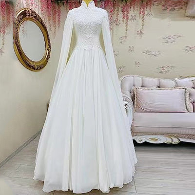 Vestido de Novia Sirena con Encaje y Manga Larga - Image 7