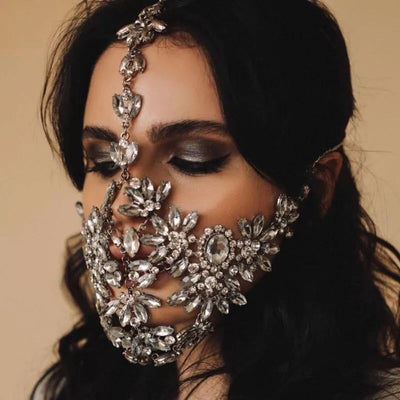 Antifaz de Mascarada Exagerado con Cristales y Estrás para Fiestas de Halloween - Image 14