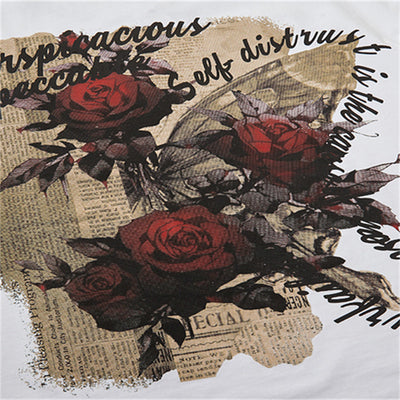 Camiseta Estampada con Flores de Rosa - Image 3