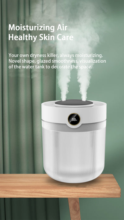 Humidificador Digital 2L con Pantalla LED y Doble Nebulización USB Silencioso - Image 7