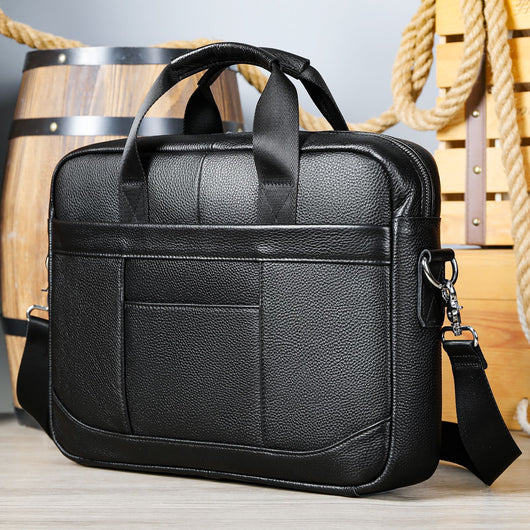 Bolsa Crossbody de Cuero para Documentos Profesionales - Maletín Casual para Computadora - Image 5