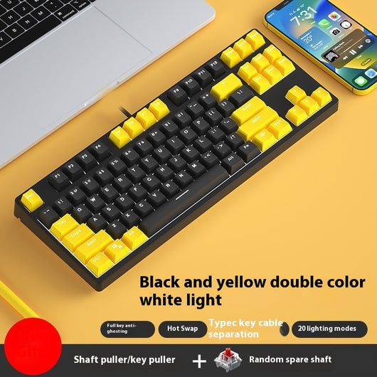Teclado Mecánico Gaming 87 Teclas Hot Swap Intercambiable Dual Color - Image 24