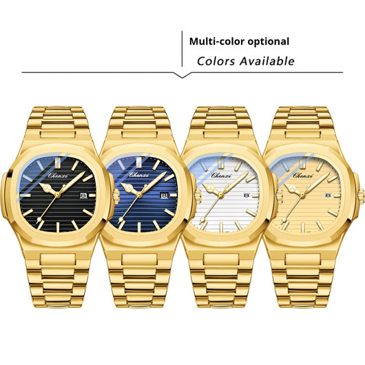Reloj de Pareja Chenxi Acero Inoxidable Luminoso Resistente al Agua - Image 4