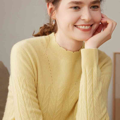 Suéter Cuello Alto en Cashmira Pura para Mujer - Corte Holgado - Image 5