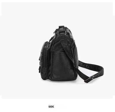 Bolso Mensajero Mujer Grande Multi-bolsillos Capacidad Premium - Image 12