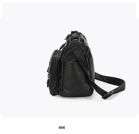 Bolso Mensajero Mujer Grande Multi-bolsillos Capacidad Premium - Image 12