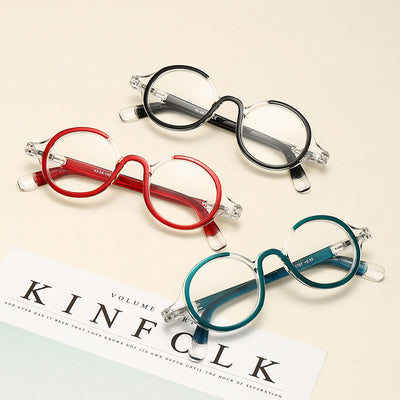 Gafas Retro Redondas Unisex con Filtro Azul y Lentes Progresivas